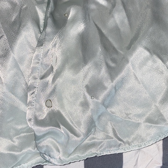 CHRISTIAN DIOR VINTAGE SILK NIGHT SHIRT BLOUSE L - Picture 11 of 13